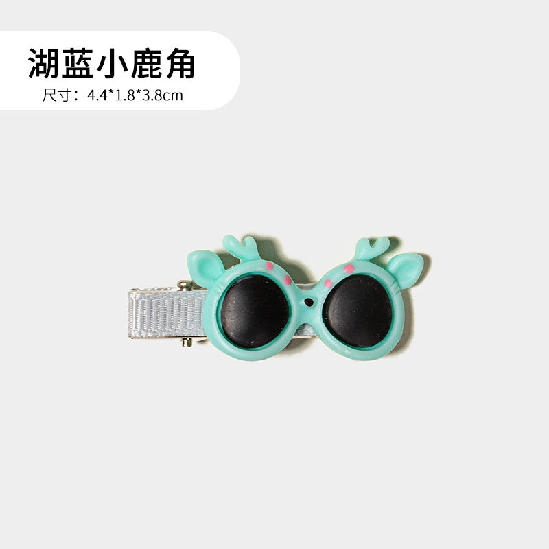 Wholesale Super cute cat and dog sunglasses hairpin headdress